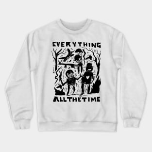 Everything All the Time - Idioteque illustrated lyrics Crewneck Sweatshirt